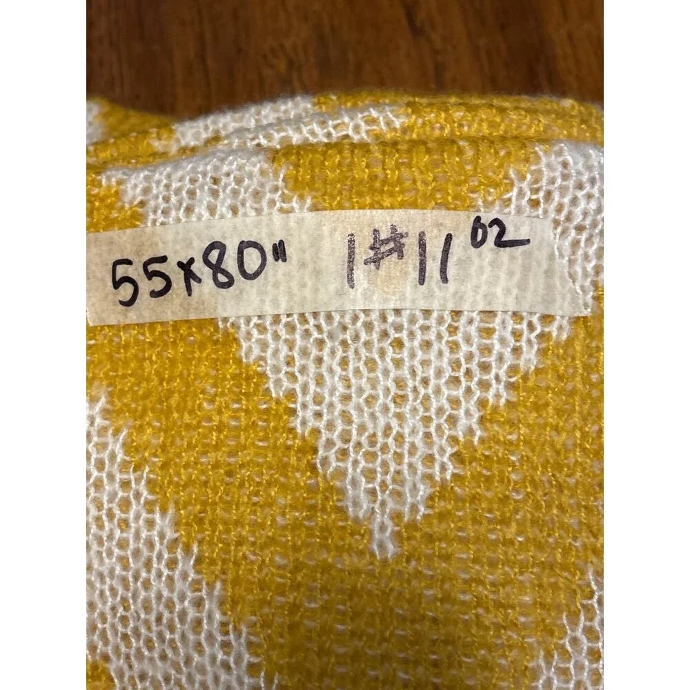 Pottery Barn Acrylic Chevron‎ Throw Blanket 55